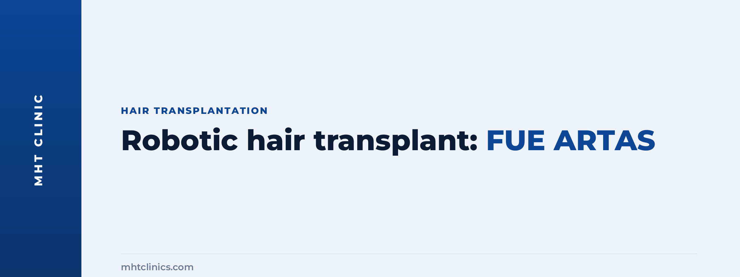 FUE ARTAS: how robotic hair transplantation works