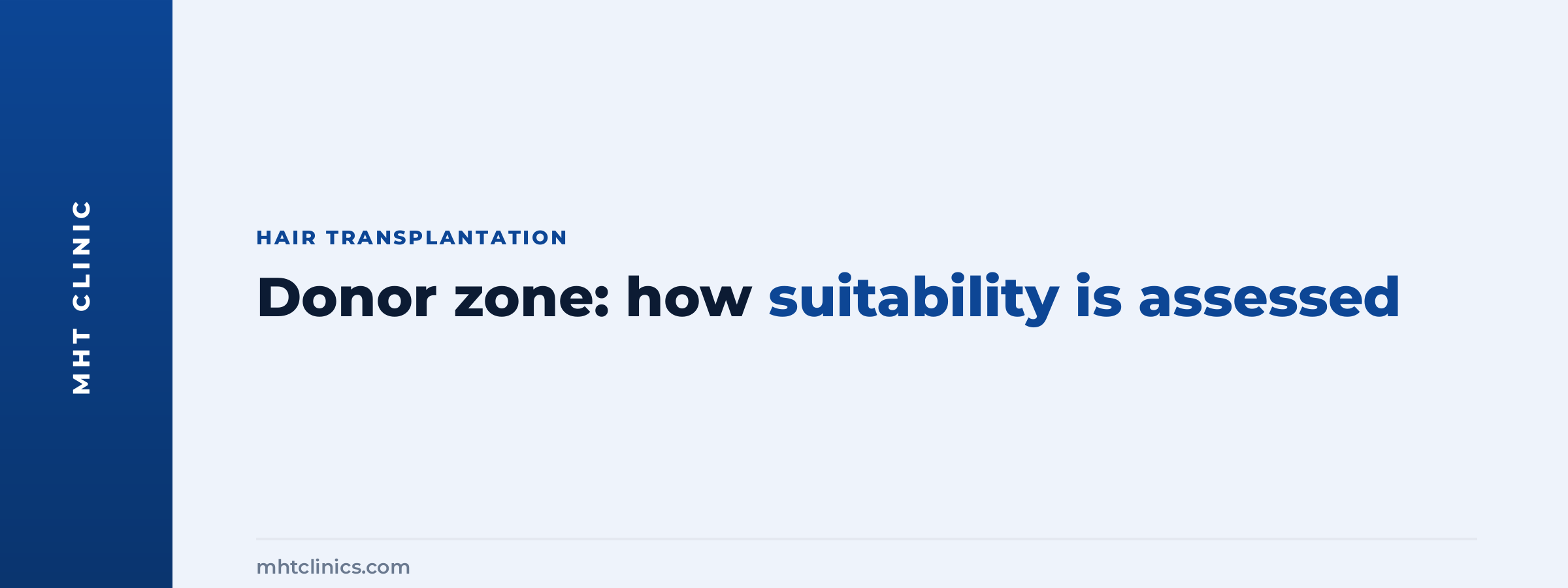 Donor zone: how suitability is assessed