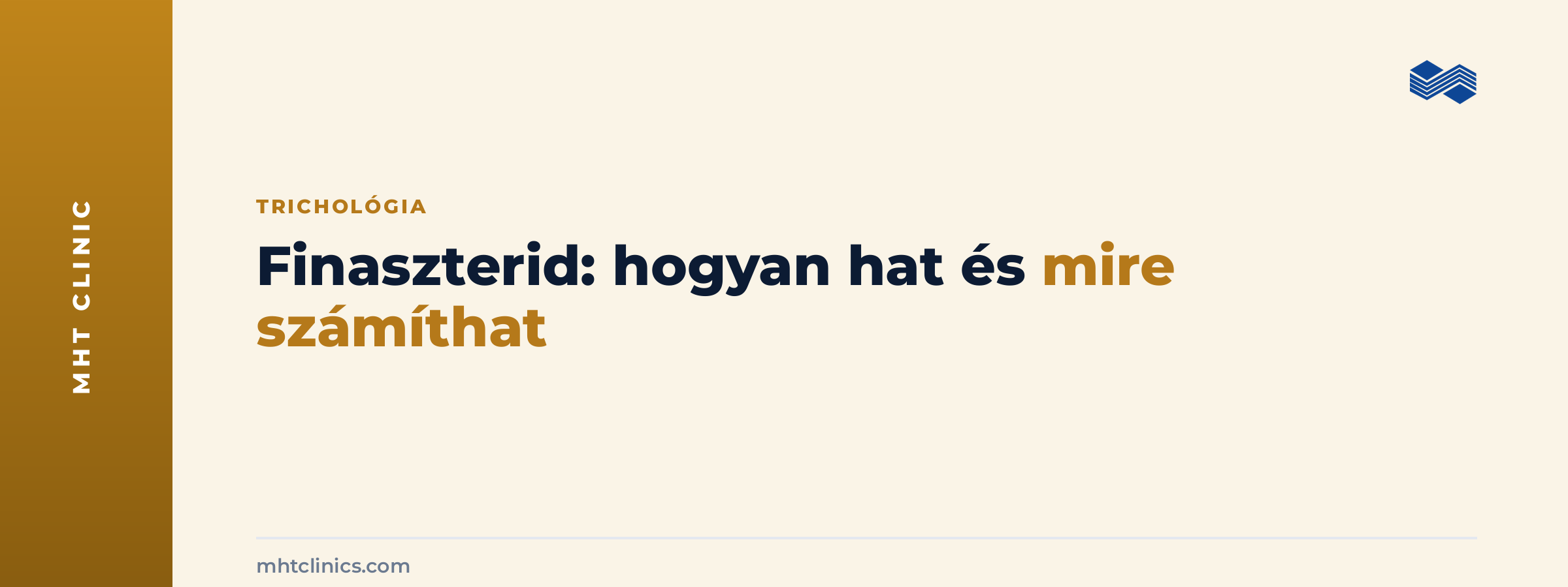 Finaszterid androgén alopecia esetén: hogyan csökkenti a gyógyszer a DHT-szintet – MHT Clinics cikkborító