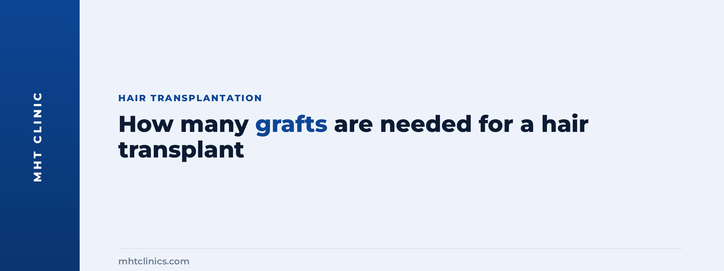 How many grafts are needed for a hair transplant