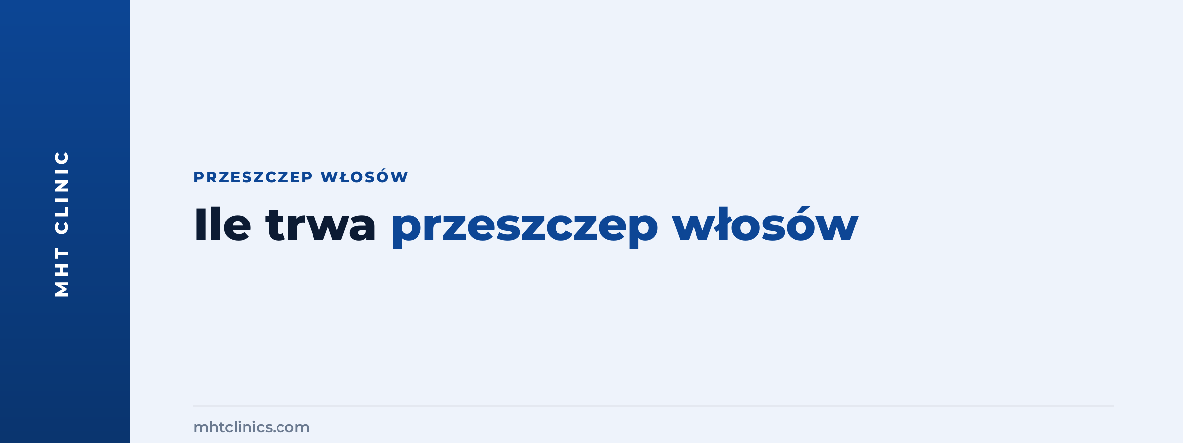 Ile trwa przeszczep włosów?