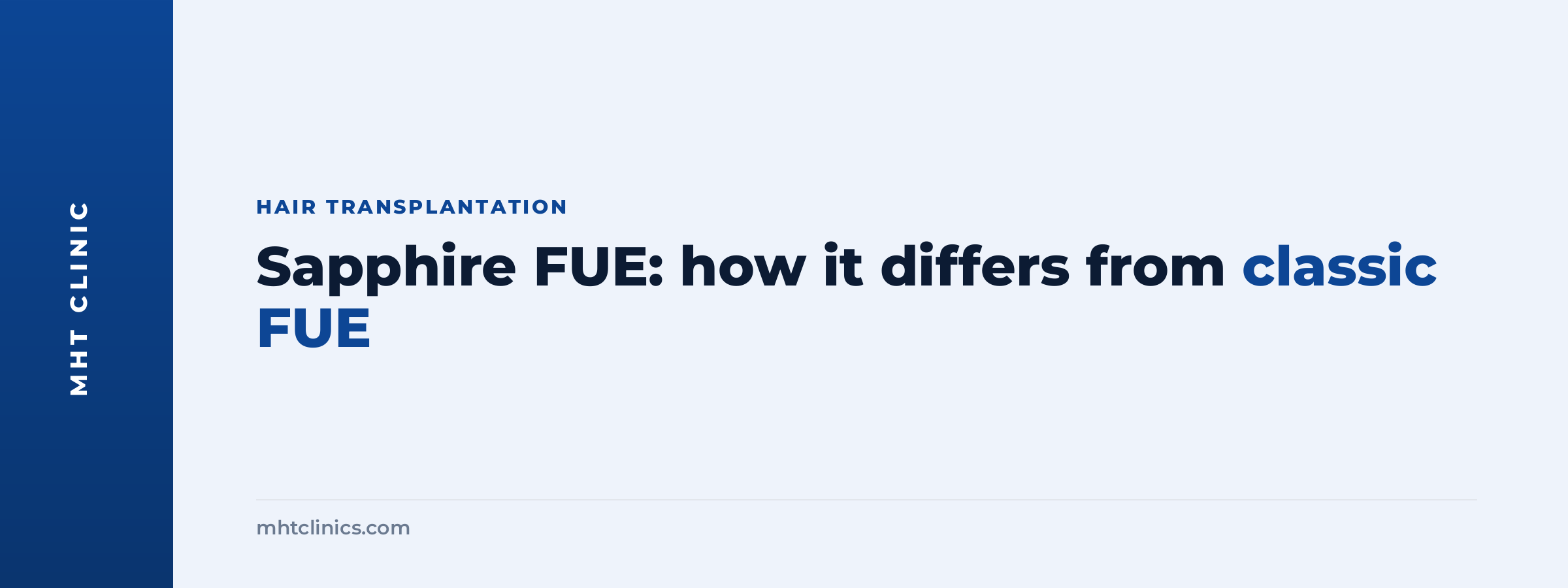 Sapphire FUE: how it differs from classic FUE