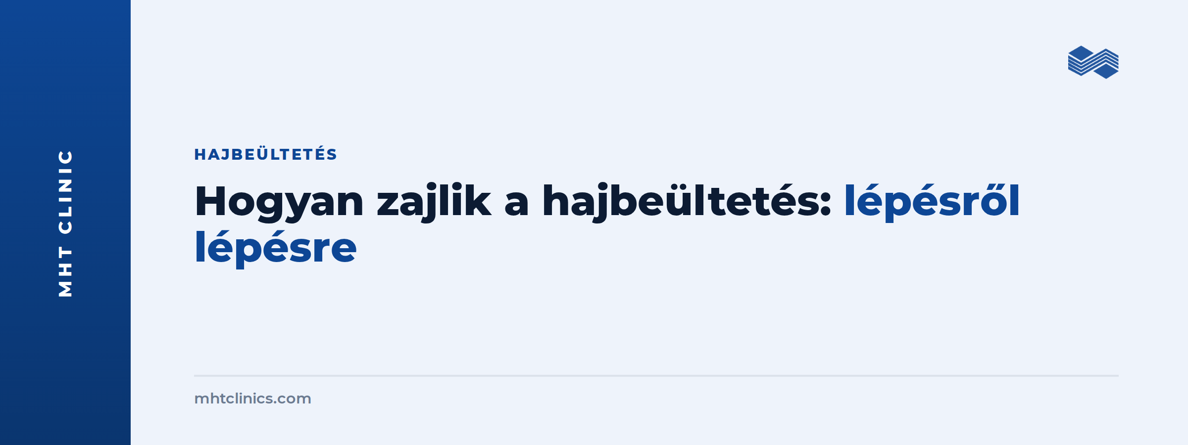 Hogyan zajlik a hajbeültetés lépésről lépésre – MHT borító