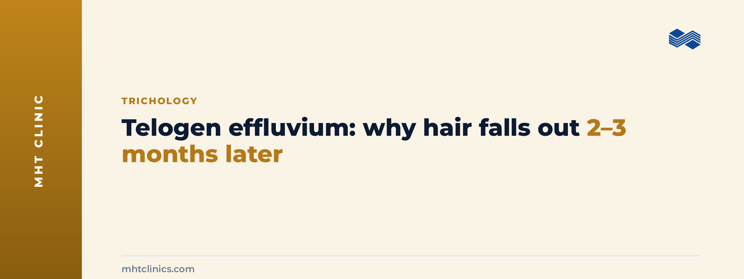 Telogen effluvium: why hair falls out 2–3 months later